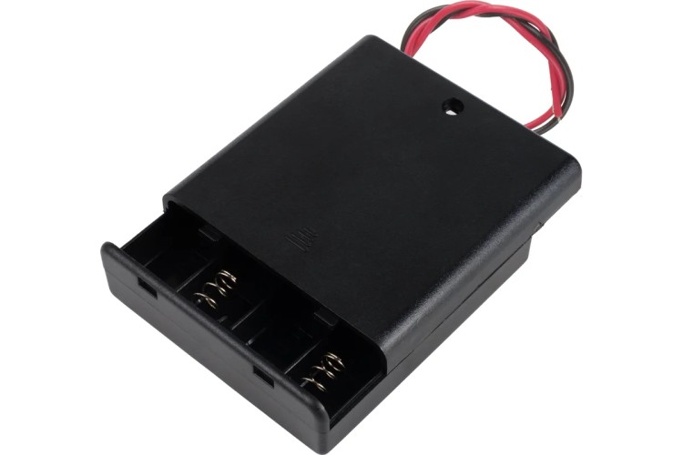 Отсек батарейный KRAMER 16-0826-9 BH640, 4хАА (с проводами, закрытый)