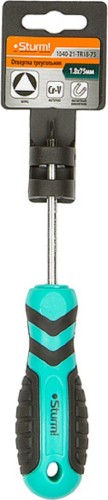 Отвертка 3-гранная Sturm 1040-21-TR18-75 магнит. наконеч., 1,8x75мм - изображение 4