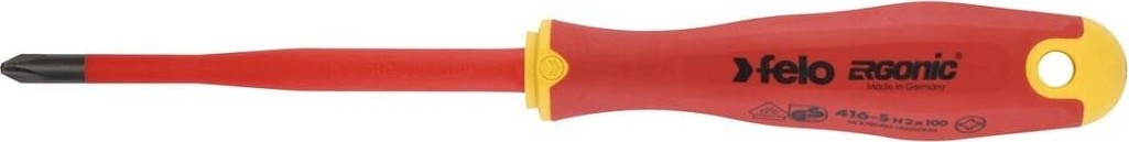 Отвертка диэлектрическая  FELO Ergonic ph 2 +/- e-slim 41629390