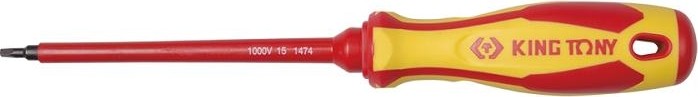 Отвертка диэлектрическая KING TONY RB1 # 1 х 125 мм 14740105  14740105