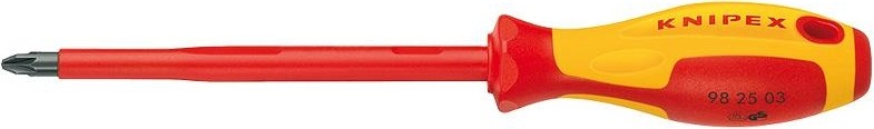 Отвертка диэлектрическая  KNIPEX 982500 1000 V, PZ0 KN-982500
