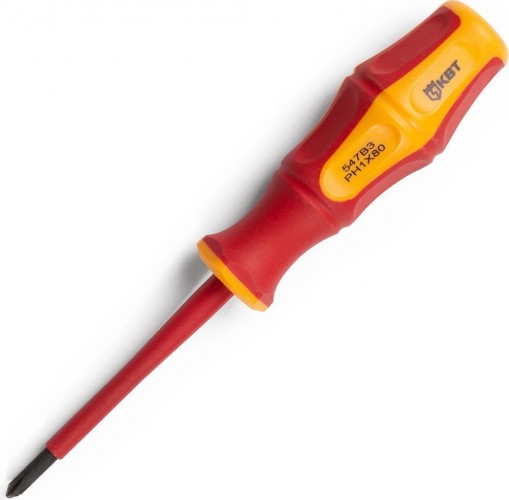 Отвертка диэлектрическая  КВТ ПРОФИ  1000 V, PH1 х 80 мм 78611 78611