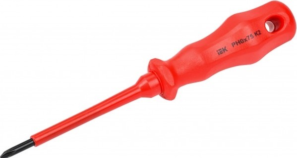 Отвертка диэлектрическая PHILIPS IEK ARMA2L 3 Ph0х75мм K2 1000B  A2L3-SC30-K2-PH-00-075