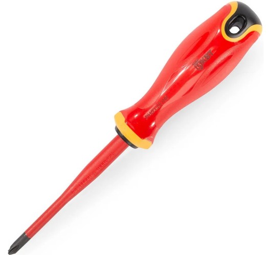 Отвертка диэлектрическая PHILIPS КВТ PH/ FL2x100 серия СЛИМ 103012