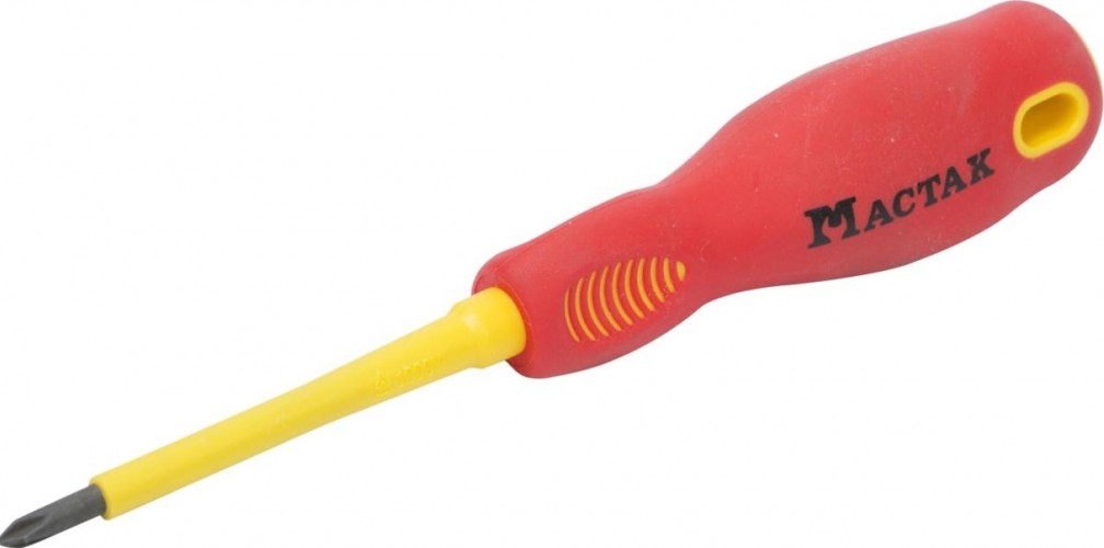 Отвертка диэлектрическая PHILIPS МАСТАК 041-01080EH №1, 80 мм, держатель