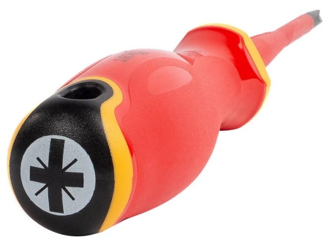 Отвертка диэлектрическая POZIDRIV КВТ PZ/ FL2x100 серия СЛИМ 103014 - изображение 2