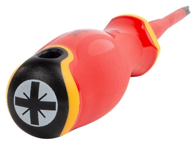 Отвертка диэлектрическая POZIDRIV КВТ PZ1x80 серия СЛИМ 103009 - изображение 2