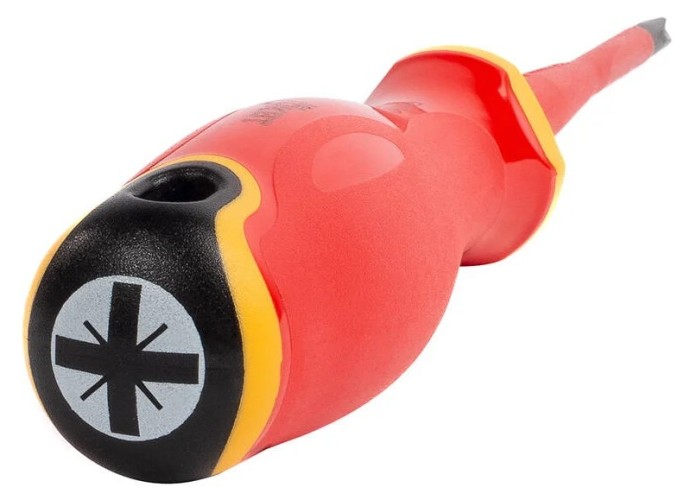 Отвертка диэлектрическая POZIDRIV КВТ PZ2x100 серия СЛИМ 103010 - изображение 2