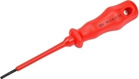 Отвертка диэлектрическая шлицевая IEK ARMA2L 3 SL2.5х75 K2 1000B A2L3-SC30-K2-SL-25-075