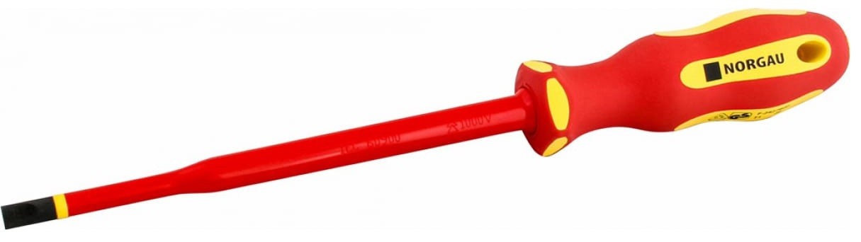 Отвертка диэлектрическая шлицевая Norgau 6,х150мм vde slim n172 067063165