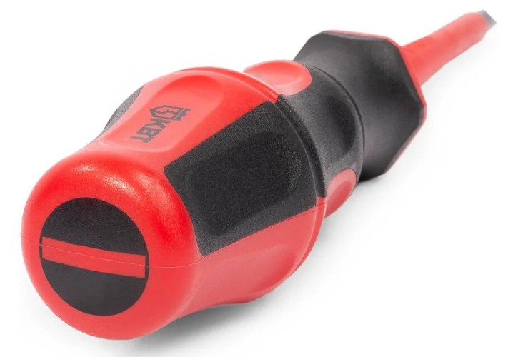 Отвертка диэлектрическая шлицевая КВТ 2. 5х75 серия ПРОФИ 102998 - изображение 2