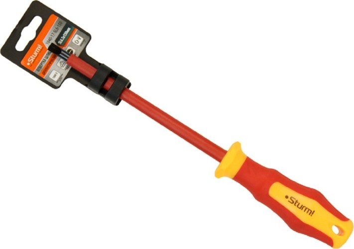 Отвертка диэлектрическая шлицевая Sturm 1040-17-SL6-150 sl6,5х150мм - изображение 2