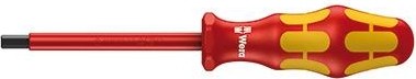 Отвертка диэлектрическая WERA Kraftform Plus 100 VDE 1000 V 164i 3.0 x 80 мм WE-004655 WE-004655