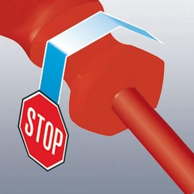 Отвертка диэлектрическая  WERA Kraftform Classic VDE 1000 V 1765i PZ 1 х 80 мм WE-031260 WE-031260 - изображение 2