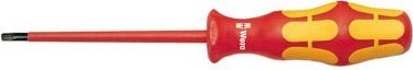 Отвертка диэлектрическая WERA Kraftform Plus 100 VDE 1000 V 167i TORX TX 8 х 80 мм WE-006184 WE-006184