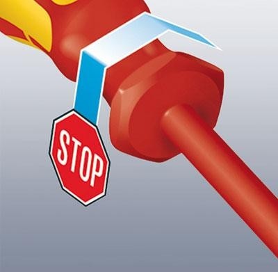 Отвертка диэлектрическая WERA Kraftform Plus 100 VDE 1000 V 168i # 1 grun х 150 мм WE-004783 WE-004783 - изображение 2