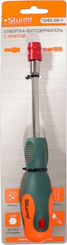 Отвертка для бит Sturm 1040-06-1 с муфтой, намагнич. наконечник - изображение 5