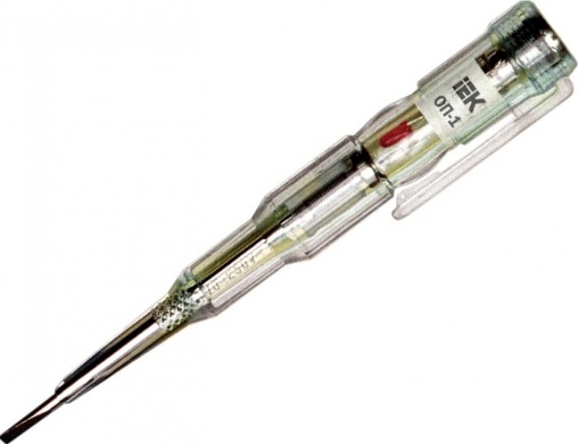 Отвертка индикаторная IEK ОП-1 пробник TPR10