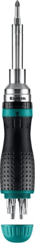 Отвертка KRAFTOOL 25862 KraftMax 19 реверсивная с битами 19-в-1