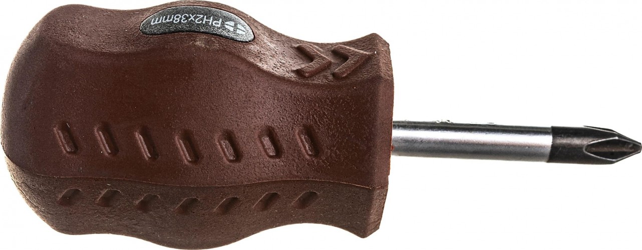 Отвертка крестовая Biber Мастер 85518 CrV сталь ph 1-38мм (бочка) тов-079393 - изображение 2