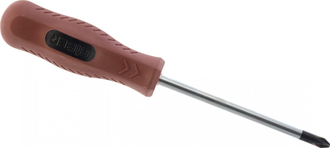 Отвертка крестовая Biber Мастер 85515 CrV сталь ph 2-100мм тов-079390