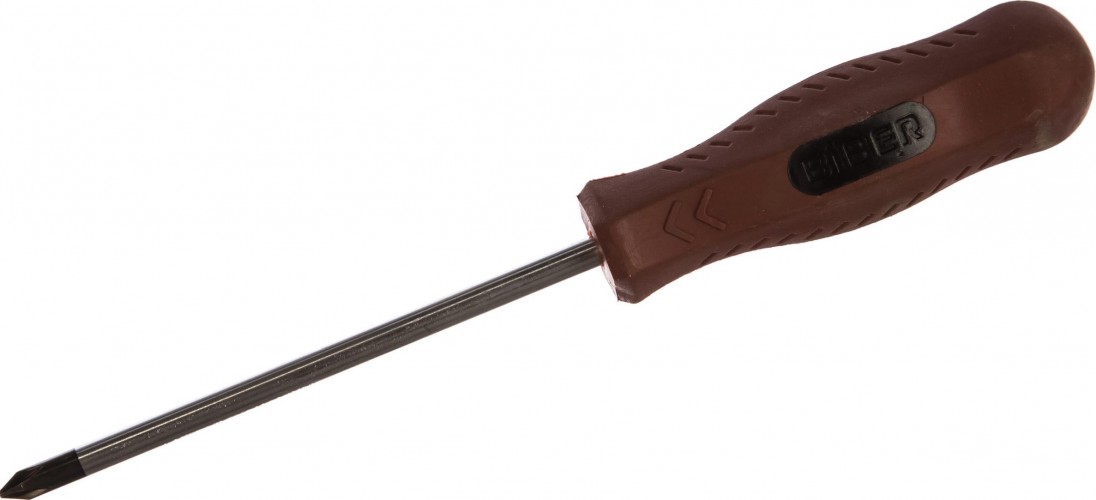 Отвертка крестовая Biber Мастер 85512 CrV сталь ph 1-100мм тов-079387