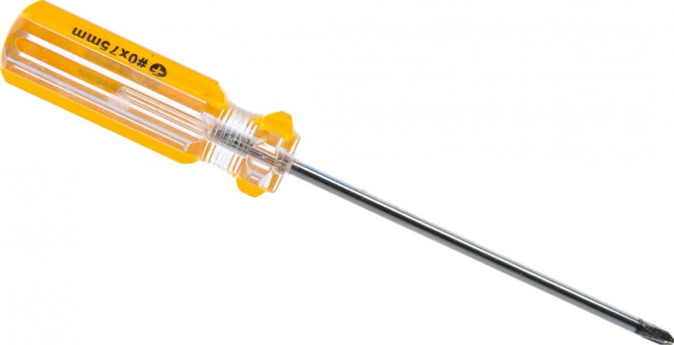 Отвертка крестовая Biber Стандарт 85580 PH 0х75мм тов-079490 - изображение 3