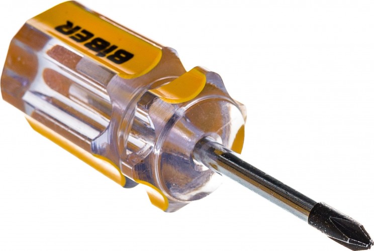 Отвертка крестовая Biber Стандарт 85588 PH 1х38мм (бочка) тов-079498 - изображение 4