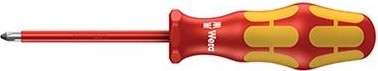 Отвертка крестовая диэлектрическая WERA Kraftform Plus 100 VDE 1000 V 162i PH PH1 х 150 мм WE-006153 WE-006153