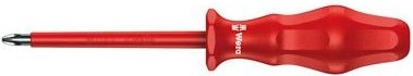 Отвертка крестовая диэлектрическая WERA Kraftform Classic VDE 1000 V 1762i PH 2 х 100 мм WE-031251 WE-031251