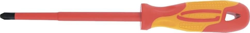 Отвертка крестовая диэлектрическая GROSS 12947 1000 V, PH1 х 80 мм