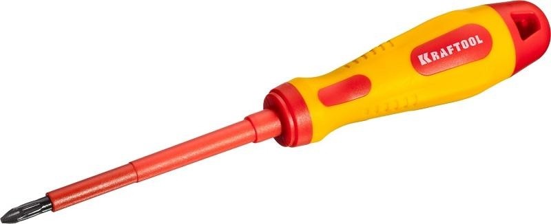 Отвертка крестовая диэлектрическая KRAFTOOL X-Drive ELECTRO VDE 1000 V PH 2 х 100 мм 250084-2-100 250084-2-100