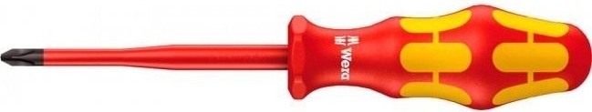 Отвертка крестовая диэлектрическая WERA Kraftform Plus 100 VDE 1000 V 162i PH/S # 2 х 100 мм WE-006451 WE-006451