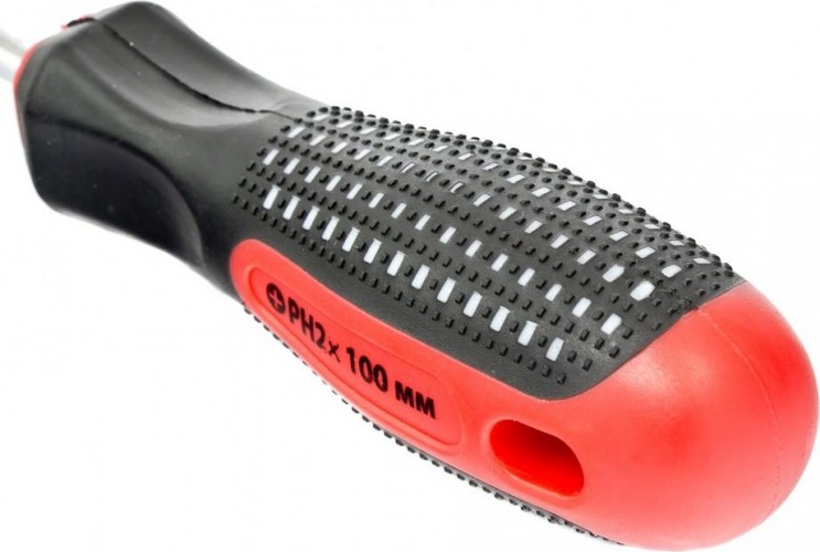 Отвертка крестовая Fusion MATRIX Anti-Slip PH2х100 мм, CrV, 3-х компонентная рукоятка 11441 - изображение 3
