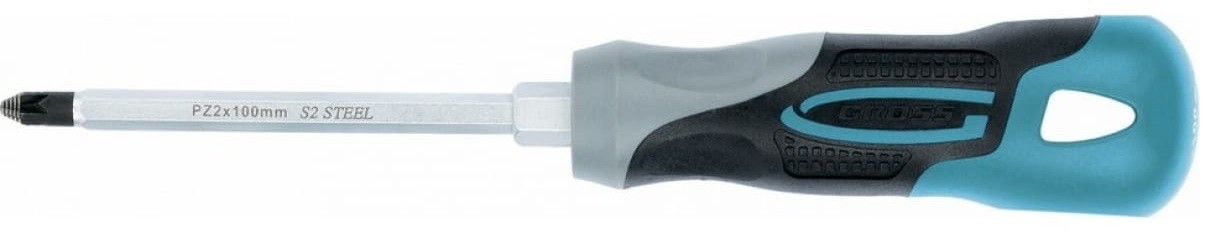 Отвертка крестовая GROSS 12159 PZ2x100 мм