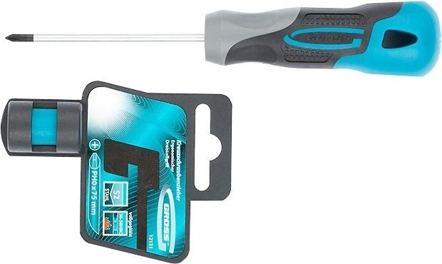 Отвертка крестовая GROSS PH 0 х 75 мм 12131 12131 - изображение 2