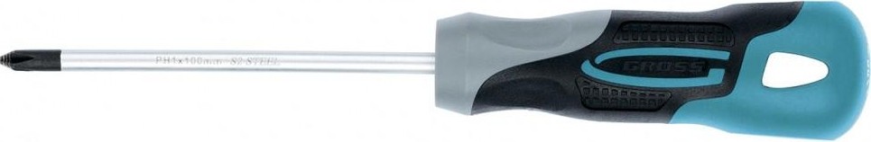 Отвертка крестовая GROSS PH 1 х 100 мм 12140 12140