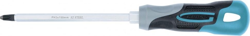 Отвертка крестовая GROSS PH 3 х 150 мм 12149 12149