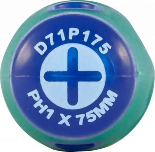 Отвертка крестовая JONNESWAY D71P175 ANTI-SLIP GRIP, PH1 х 75 мм 049950 - изображение 3