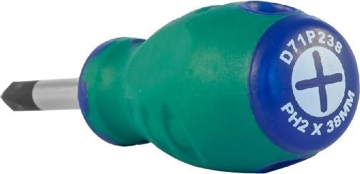 Отвертка крестовая JONNESWAY D71P238 ANTI-SLIP GRIP, PH2 х 38 мм 049952 - изображение 2