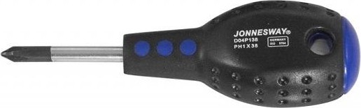 Отвертка крестовая JONNESWAY D04P138 FULL STAR, PH1 х 38 мм 047904