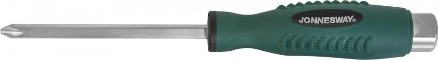 Отвертка крестовая JONNESWAY D70P175 ударная, силовая под ключ, PH1х75 047478