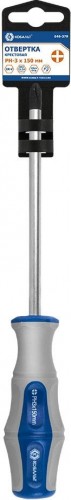 Отвертка крестовая Кобальт 646-379 ultra grip ph-3х150 мм cr-v, двухкомпонентная руко