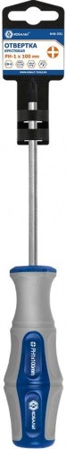Отвертка крестовая Кобальт 646-331 ultra grip ph-1х100 мм cr-v, двухкомпонентная руко