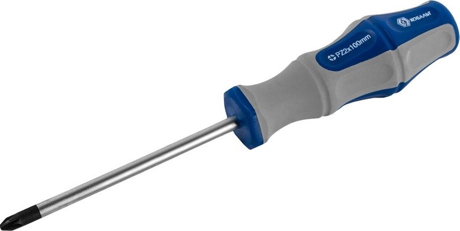 Отвертка крестовая Кобальт 646-416 ultra grip pz-2х100 мм cr-v, двухкомпонентная руко - изображение 3