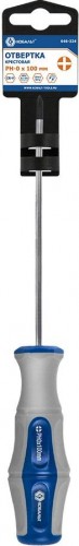 Отвертка крестовая Кобальт 646-324 ultra grip ph-0х100 мм cr-v, двухкомпонентная руко