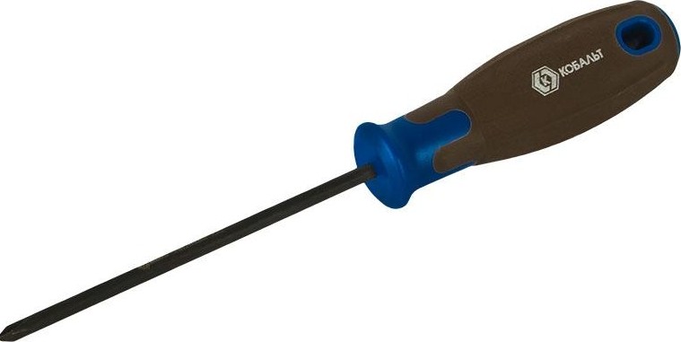 Отвертка крестовая Кобальт 912-083 polywood ph-1х100 мм cr-v, древесно-полимерная рук - изображение 4