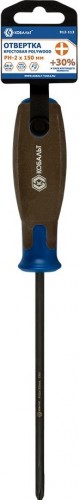 Отвертка крестовая Кобальт 912-113 polywood ph-2х150 мм cr-v, древесно-полимерная рук