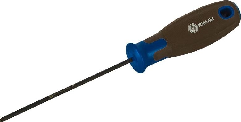 Отвертка крестовая Кобальт 912-076 polywood ph-0х100 мм cr-v, древесно-полимерная рук - изображение 4