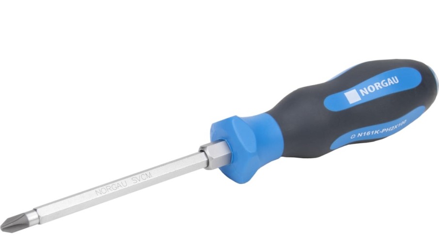 Отвертка крестовая Norgau PH2x100 phillips с ударным наконечником 062105220